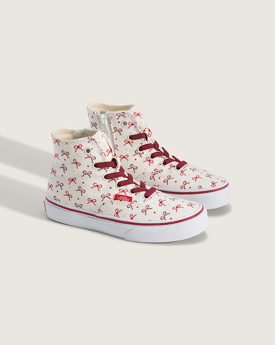 Little Kids Authentic Hi 20 Zip Shoe VANS Marshmallow White ALT1