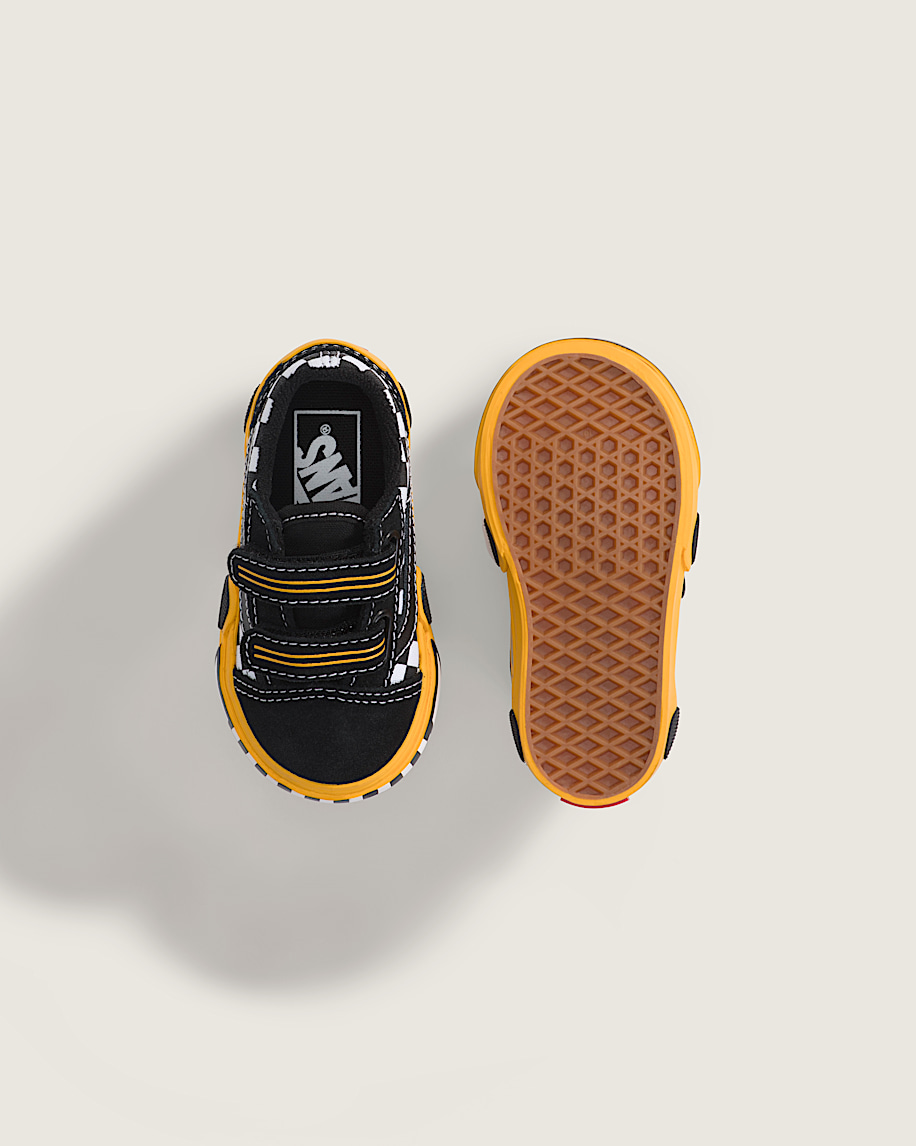 Toddler Old Skool V Shoe VANS Black  Yellow ALT2