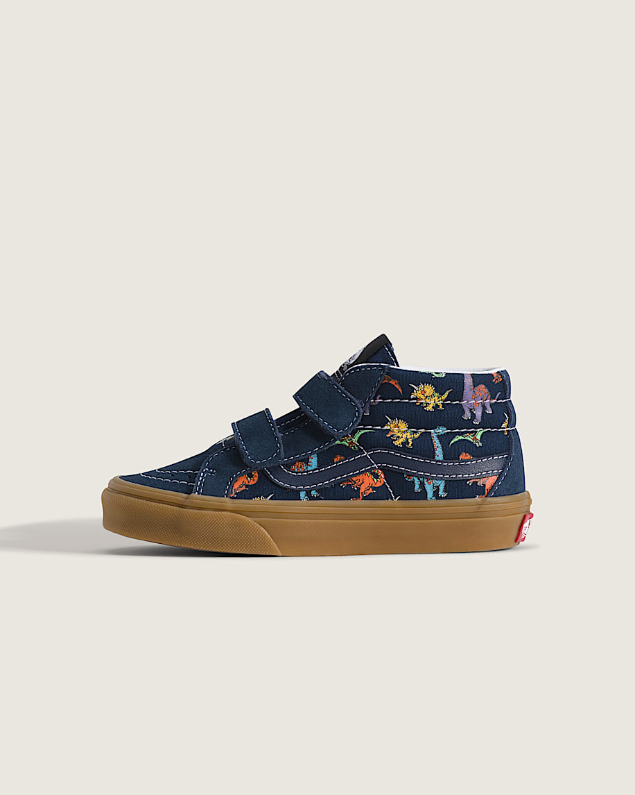 Little Kids Sk8Mid V Shoe VANS GlowintheDark Navy Blue HERO