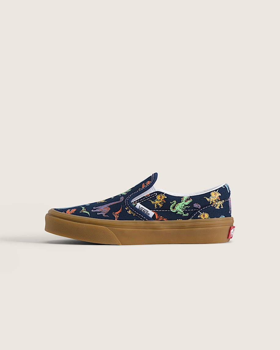 Little Kids Classic SlipOn Shoe VANS GlowintheDark Navy Blue HERO