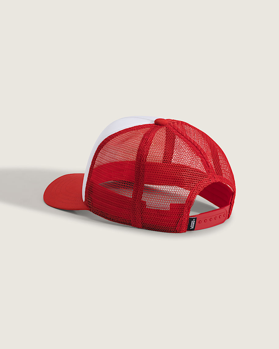 Kids Vans Authentic Trucker Hat VANS Racing Red ALT2