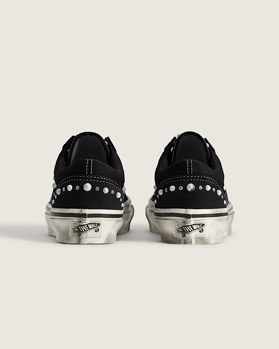 Big Kids Premium Old Skool 36 Shoe VANS Pearlized Black  Marshmallow White ALT3
