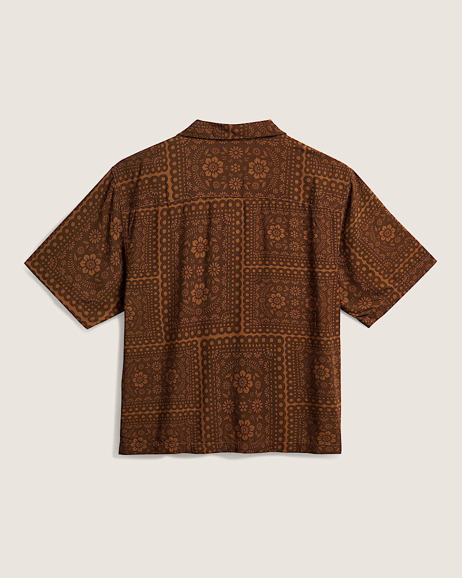 Papel Picado Short Sleeve Shirt VANS DEER BROWN ALT1
