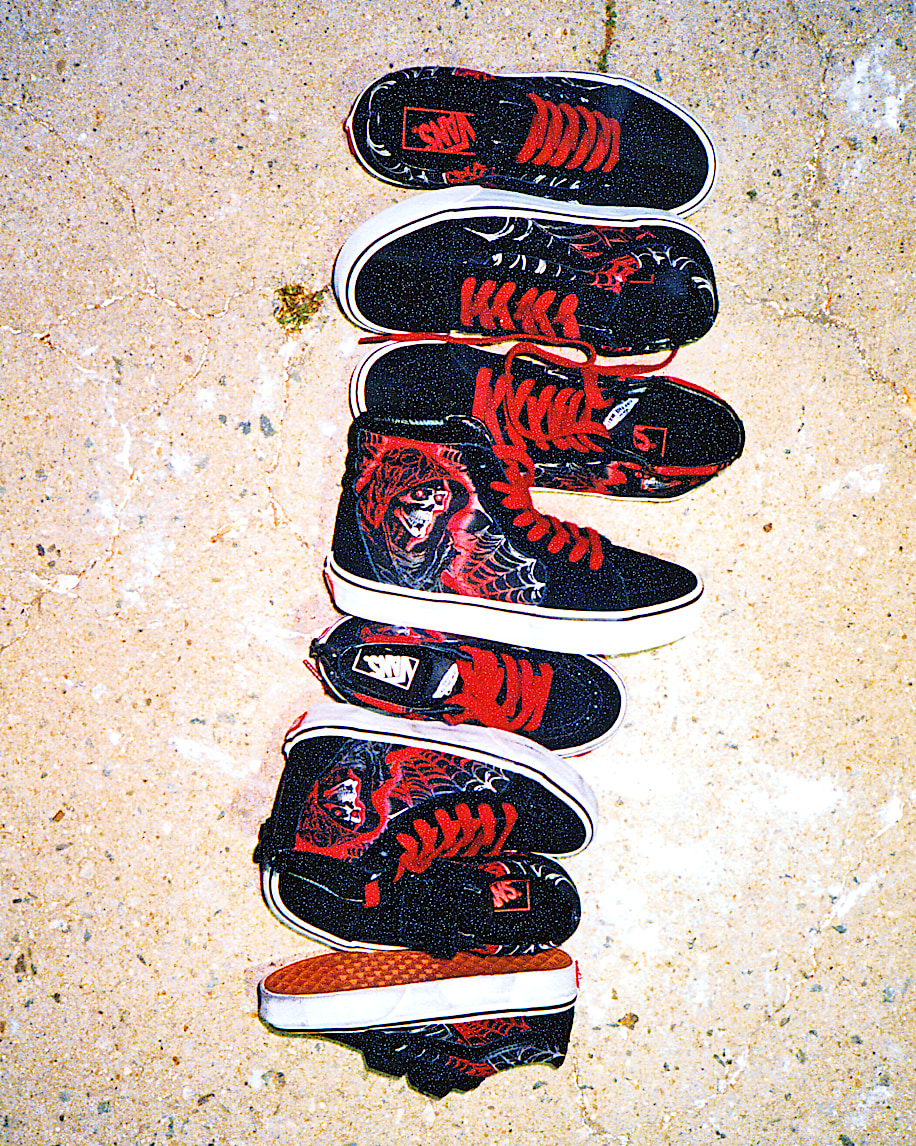 Big Kids Sk8Hi Halloween Shoe VANS Black ALT4