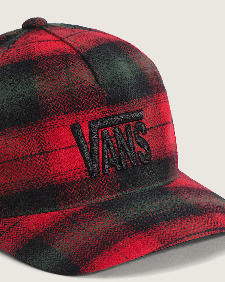Kids Stretch Logo Snapback Hat VANS Racing Red ALT1