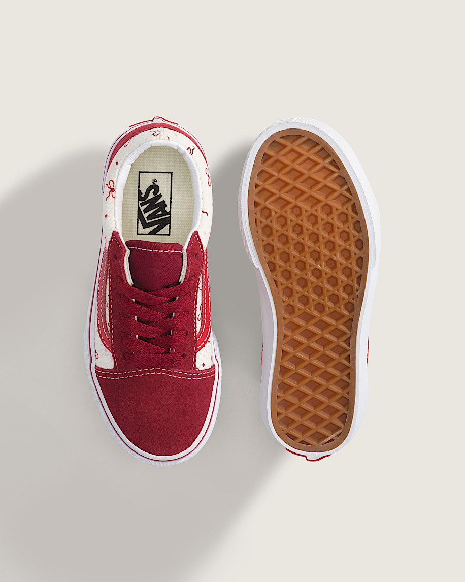 Little Kids Old Skool Shoe VANS Bordeaux Red ALT2