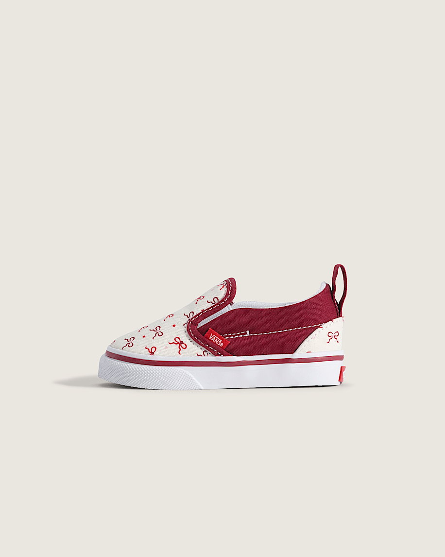 Toddler Classic SlipOn V Shoe VANS Bordeaux Red HERO