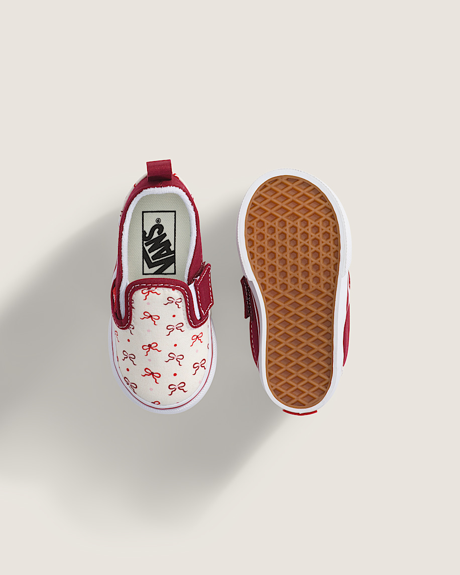 Toddler Classic SlipOn V Shoe VANS Bordeaux Red ALT2
