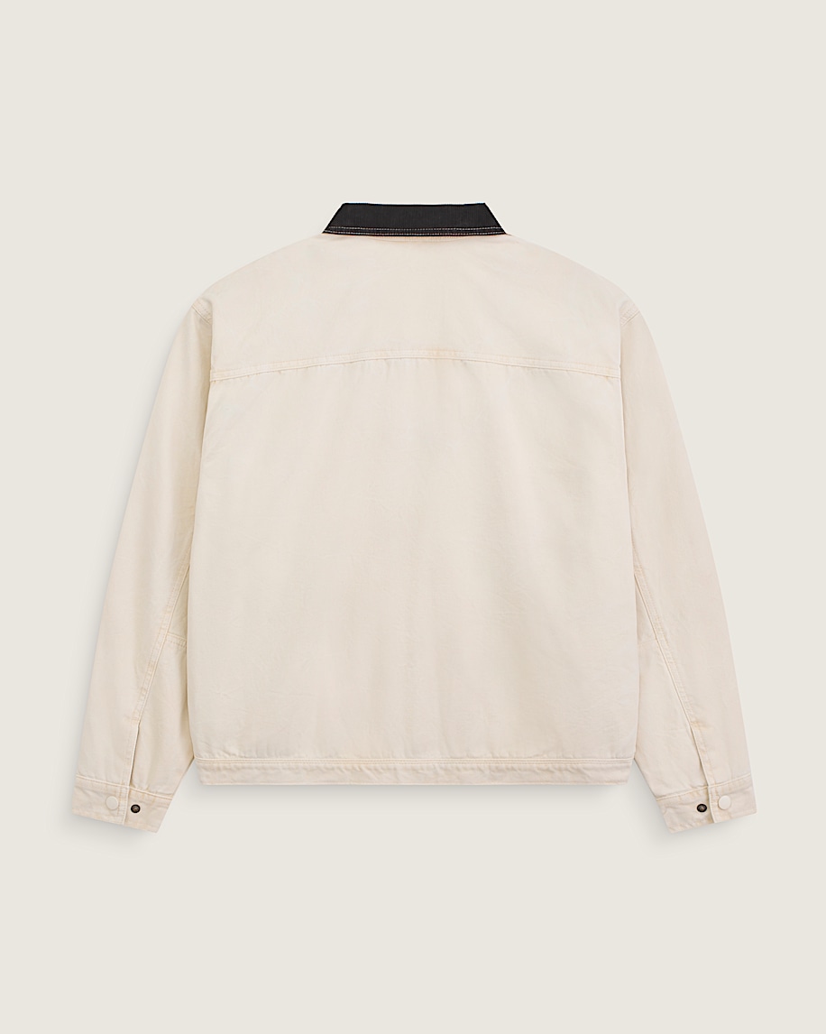 Nico Cropped Chore Canvas Jacket VANS Turtledove White ALT1