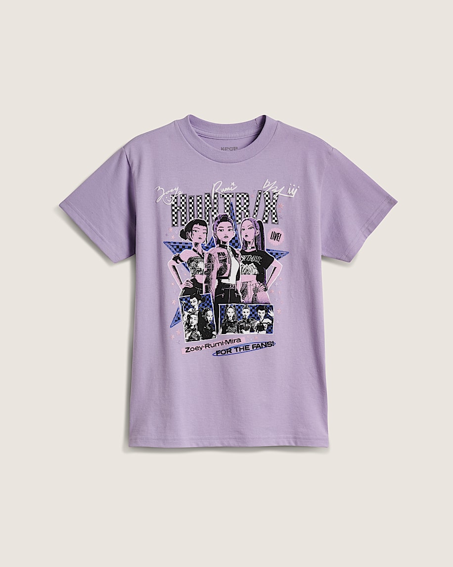 KPop Demon Hunters x Vans Little Kids For The Fans TShirt VANS KPop Demon Hunters Soft Orchid HERO