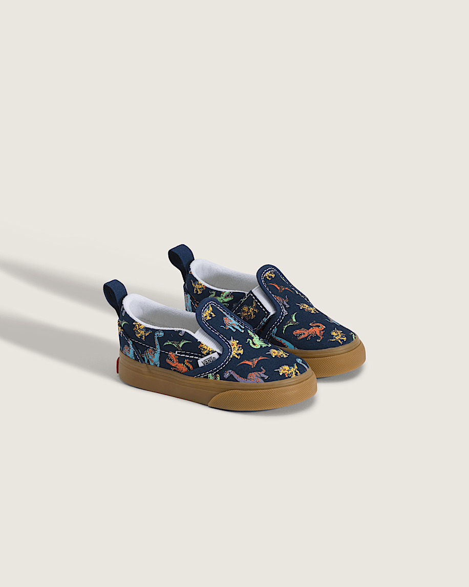 Toddler Classic SlipOn V Shoe VANS GlowintheDark Navy Blue ALT1