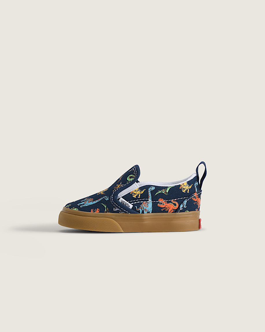 Toddler Classic SlipOn V Shoe VANS GlowintheDark Navy Blue HERO