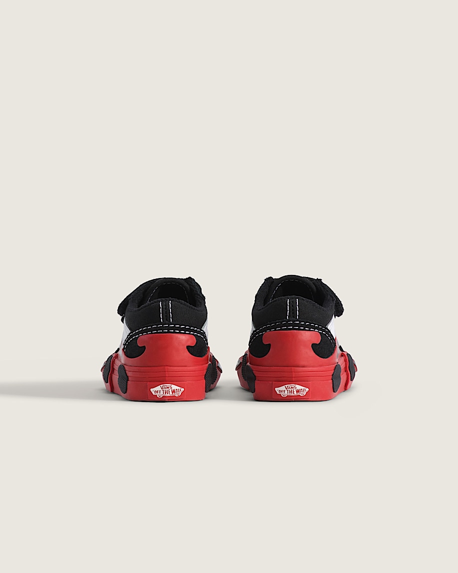 Toddler Old Skool V Shoe VANS Black  Red ALT3