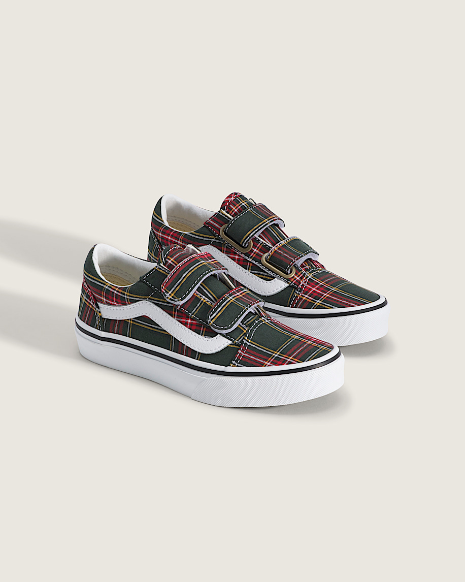 Little Kids Old Skool V Shoe VANS Oil Green ALT1