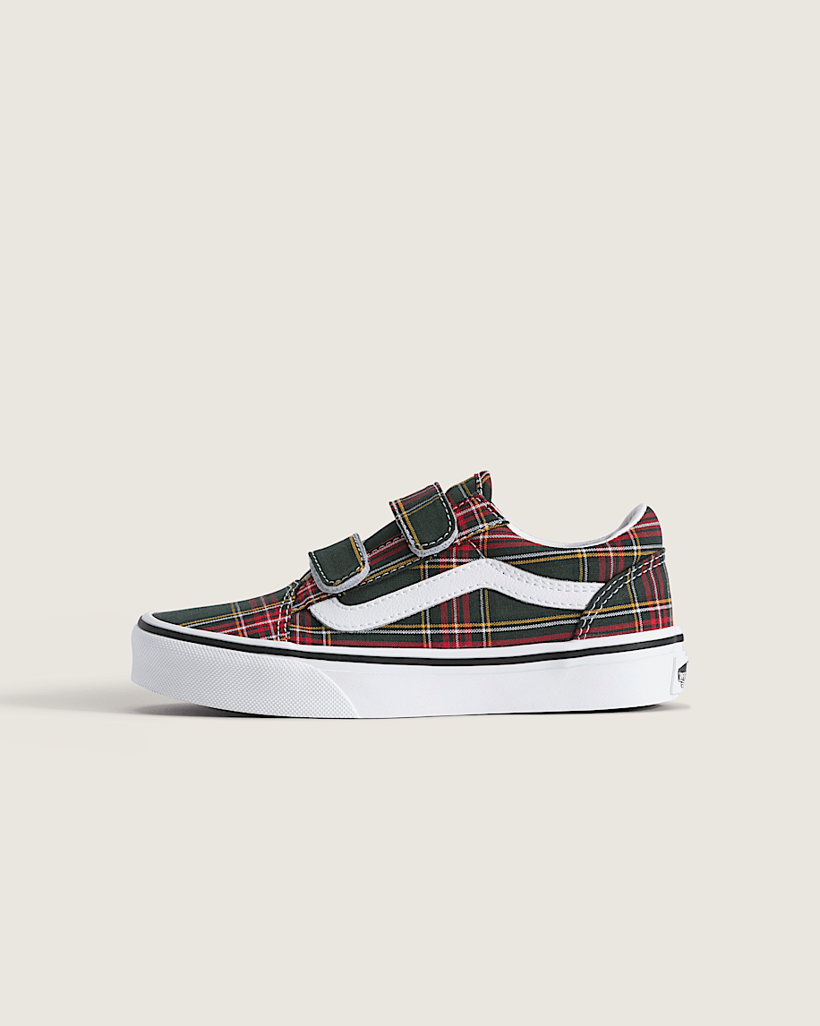 Little Kids Old Skool V Shoe VANS Oil Green HERO