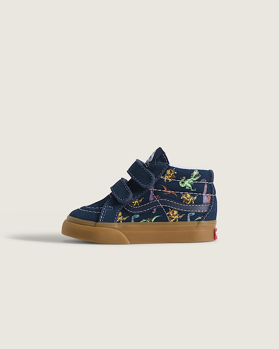 Toddler Sk8Mid V Shoe VANS GlowintheDark Navy Blue HERO