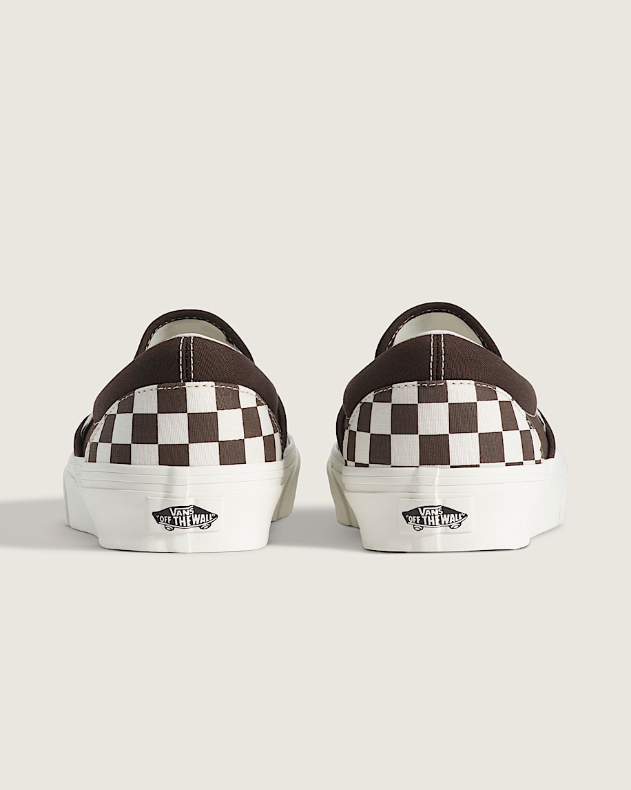 Classic SlipOn Shoe VANS Checkerboard Demitasse Brown ALT3