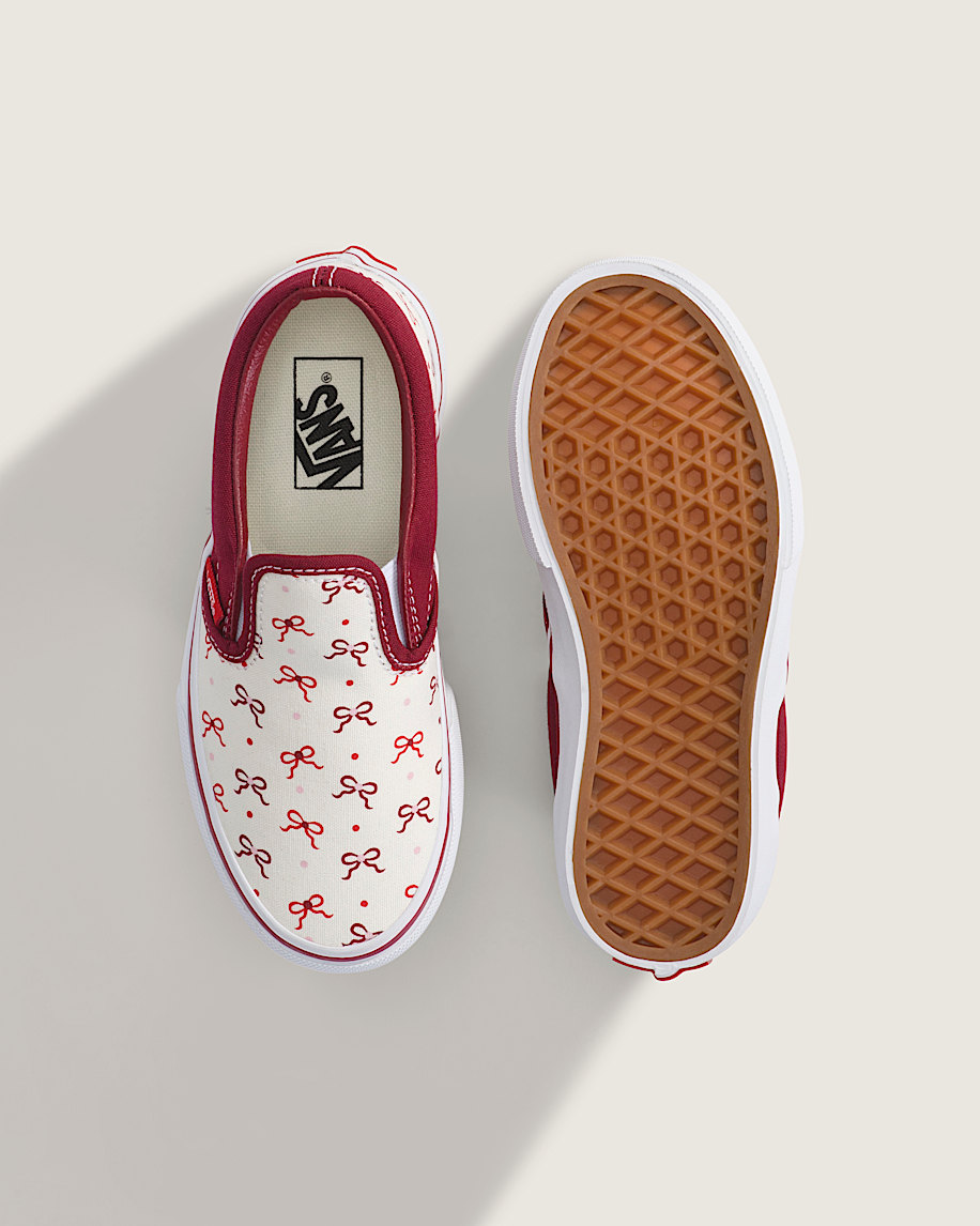 Little Kids Classic SlipOn Shoe VANS Bordeaux Red ALT2