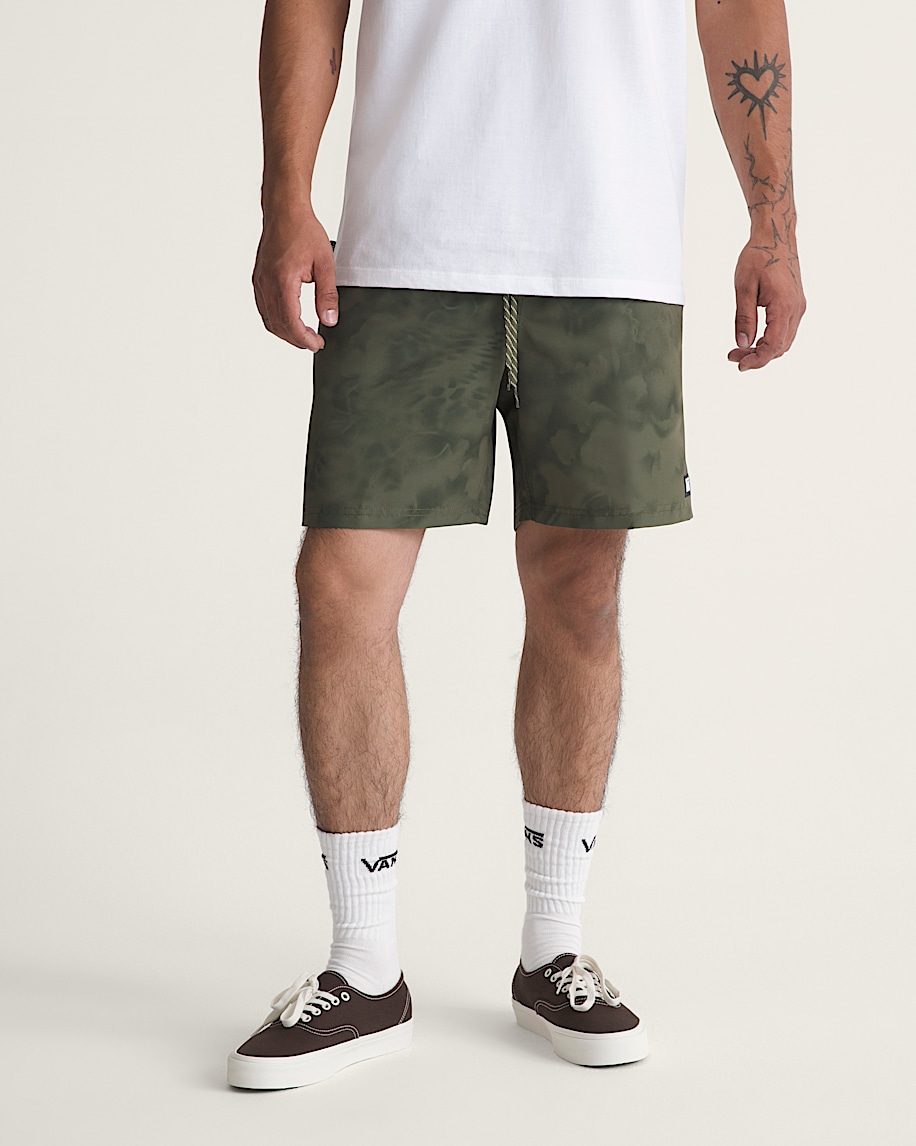 Primary II Elastic Printed Boardshort VANS Mossy Olive Green HERO
