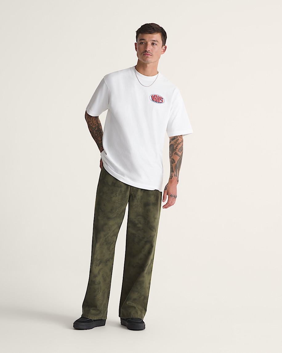 Check5 Baggy Printed Denim Pant VANS Mossy Olive Green  Obsidian Fern Green ALT3