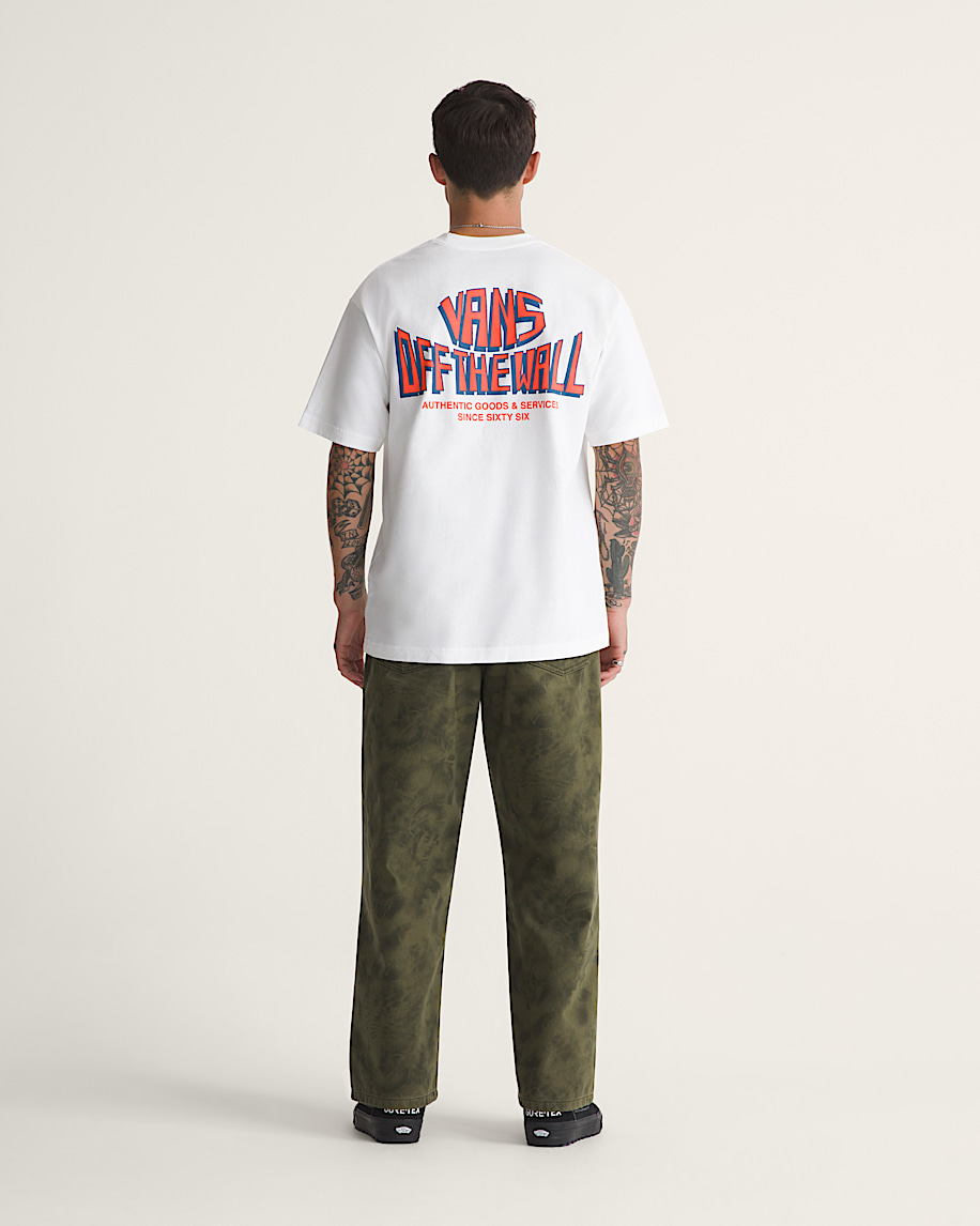 Check5 Baggy Printed Denim Pant VANS Mossy Olive Green  Obsidian Fern Green ALT4