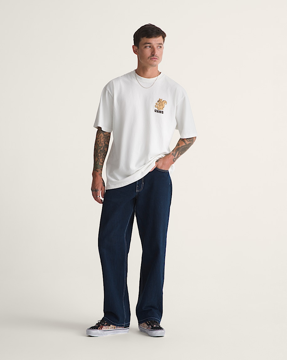 Check5 Loose Denim Herringbone Pant VANS Indigo Herringbone Blue ALT3