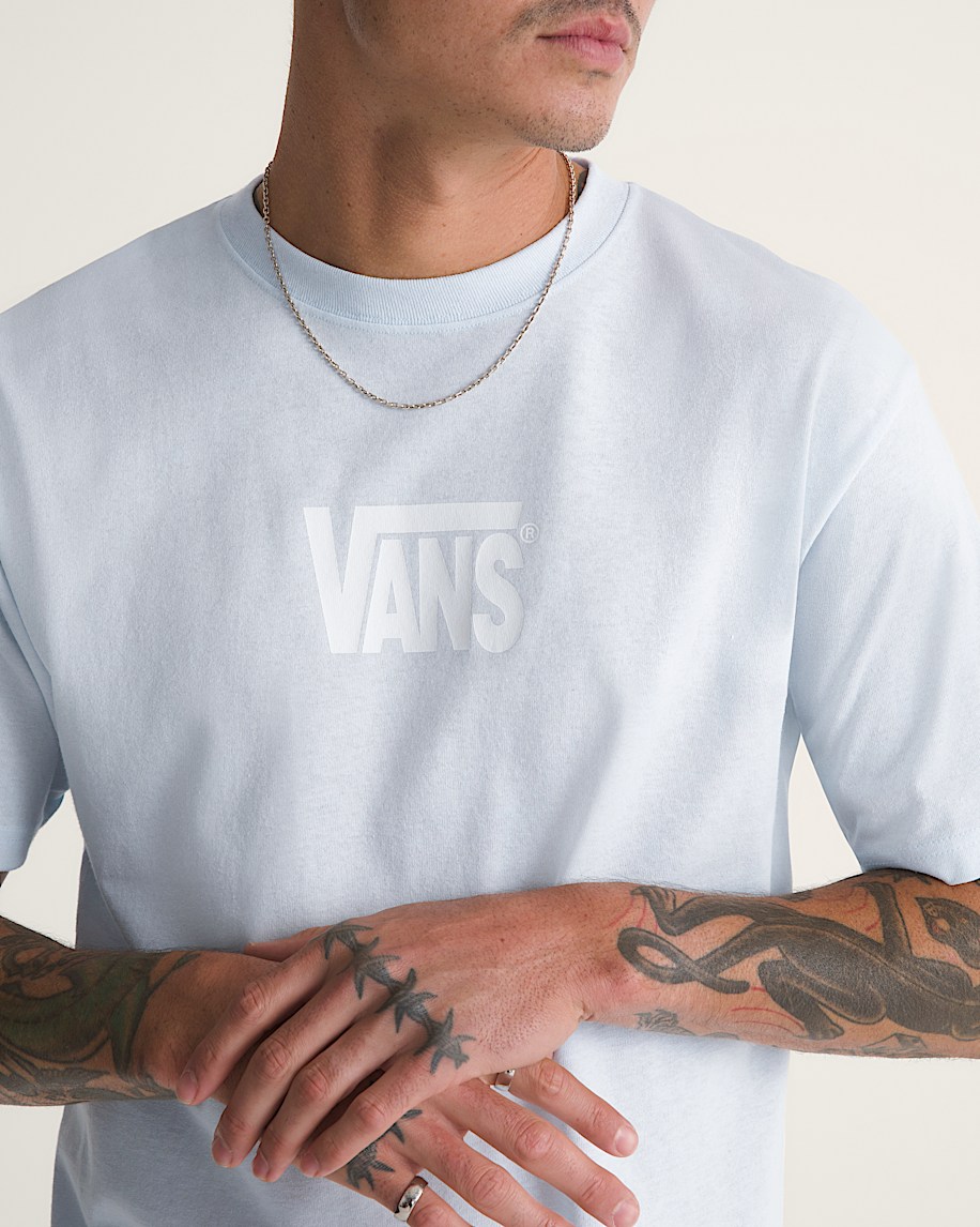 Stretch Logo Short Sleeve Tee VANS Blue Water ALT4