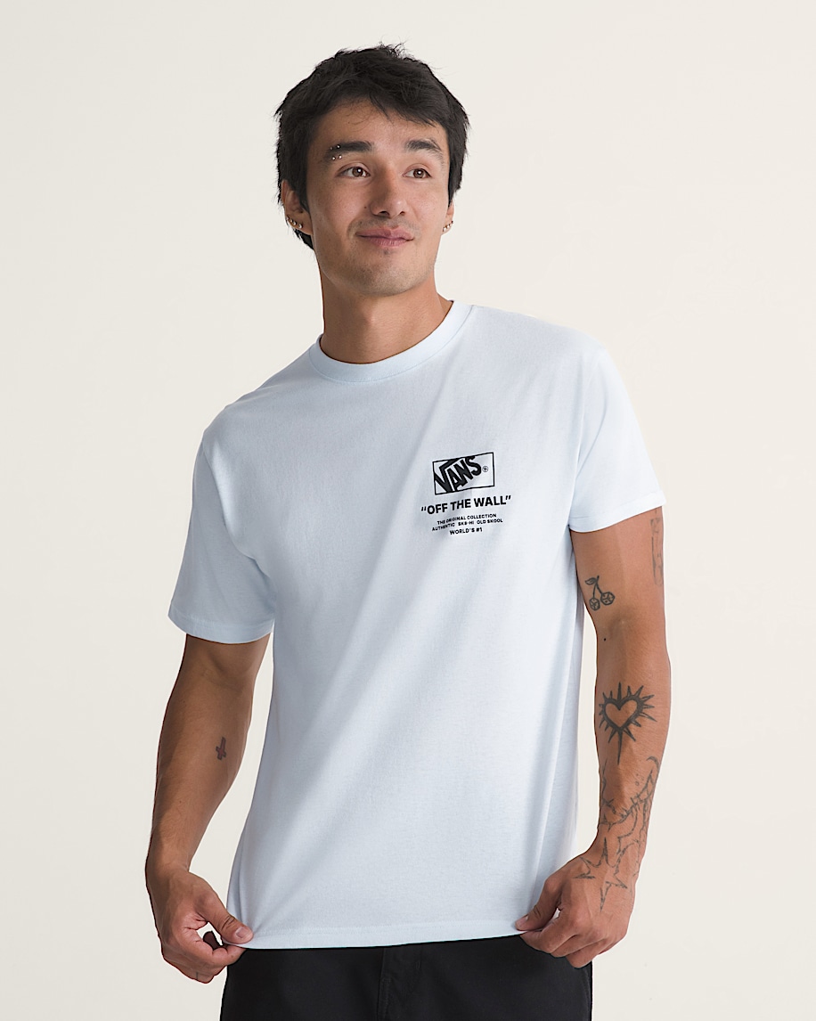 Stacked Hi Short Sleeve Tee VANS Blue Water ALT2
