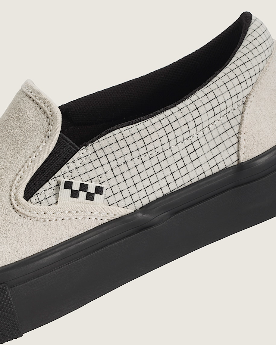 Skate SlipOn Shoe VANS Ripstop Turtledove White  Black ALT6