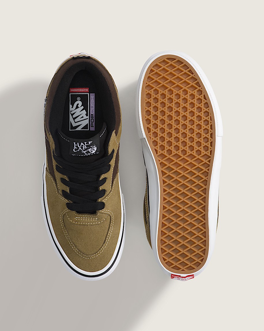 Skate Half Cab Shoe VANS Olive Brown ALT2