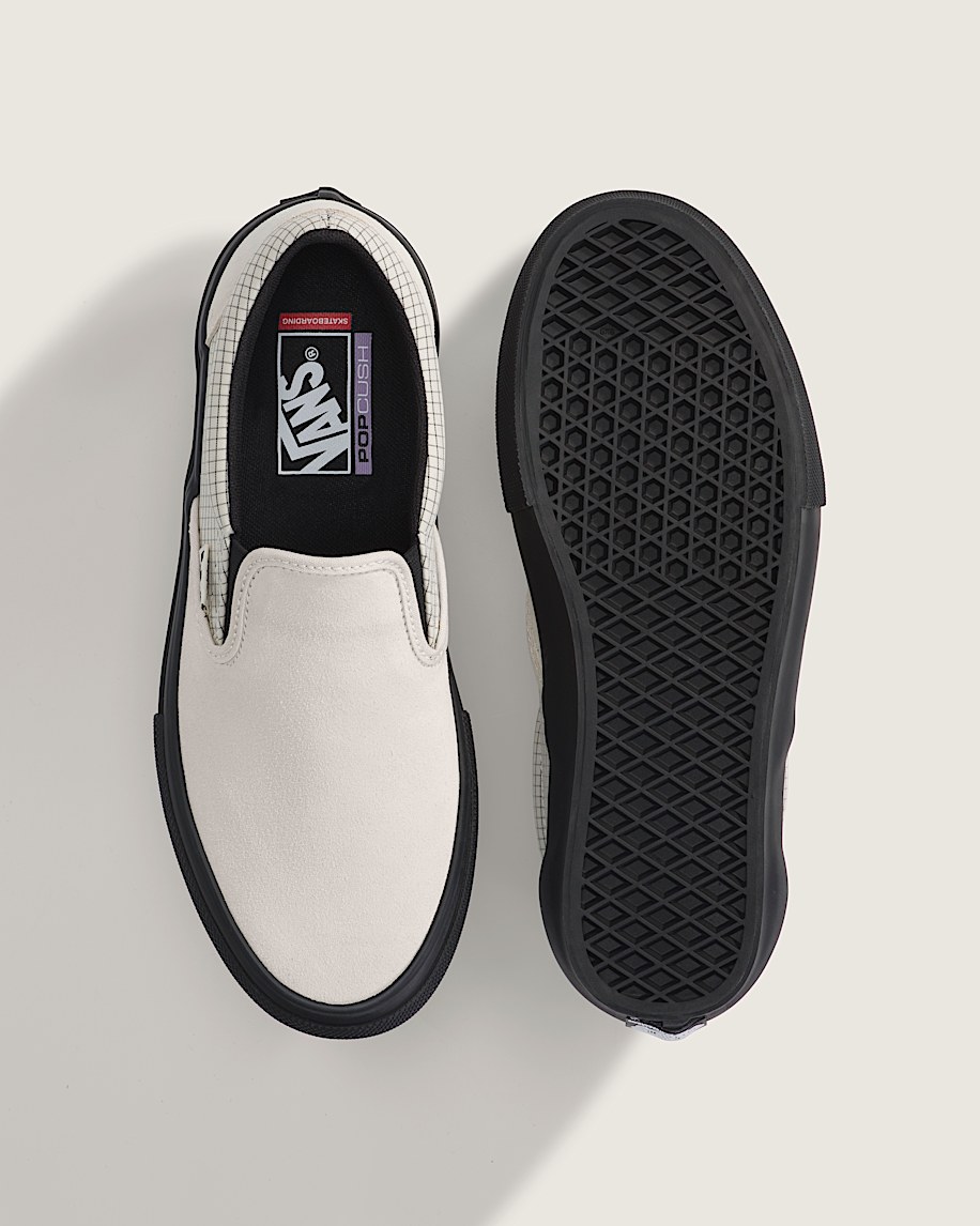 Skate SlipOn Shoe VANS Ripstop Turtledove White  Black ALT2