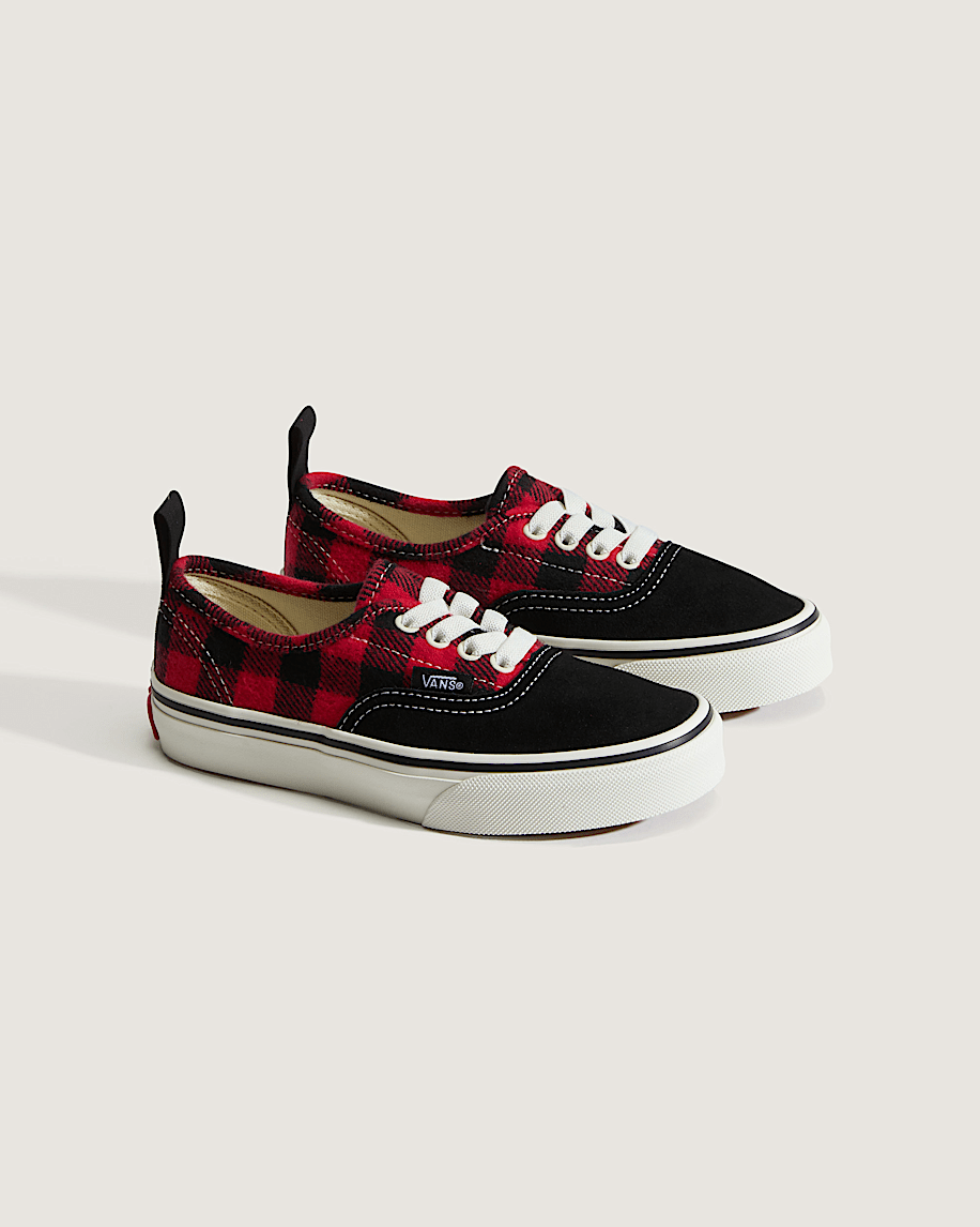 Little Kids Authentic Shoe VANS Buffalo Plaid Racing Red  Black ALT1