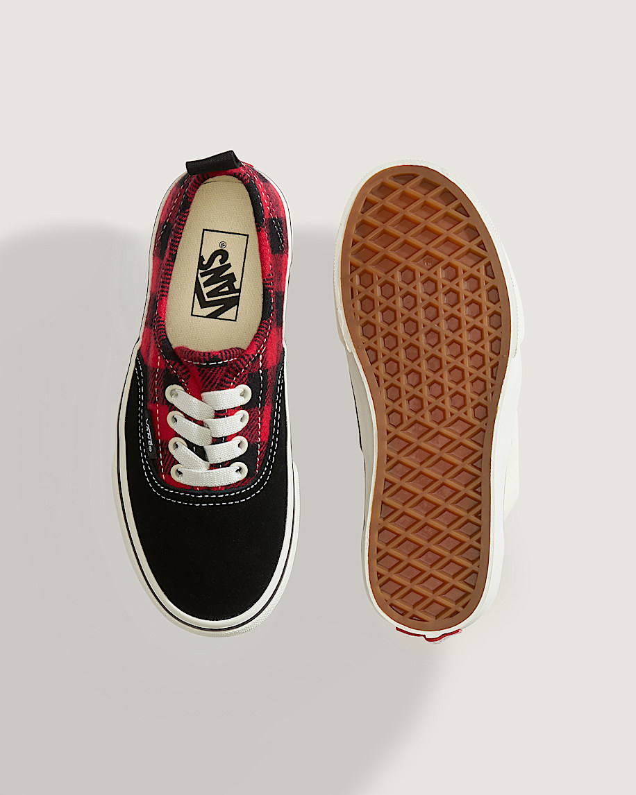 Little Kids Authentic Shoe VANS Buffalo Plaid Racing Red  Black ALT2