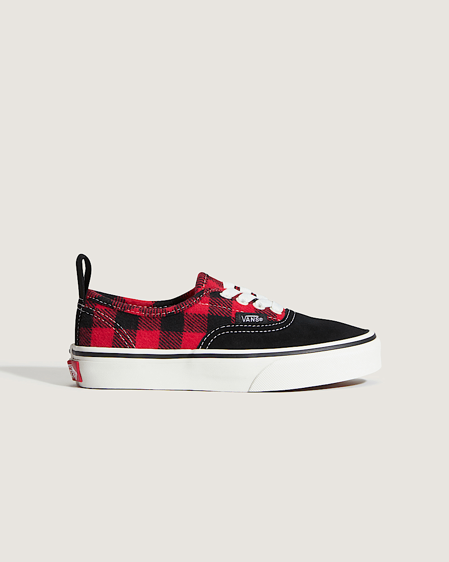 Little Kids Authentic Shoe VANS Buffalo Plaid Racing Red  Black ALT5
