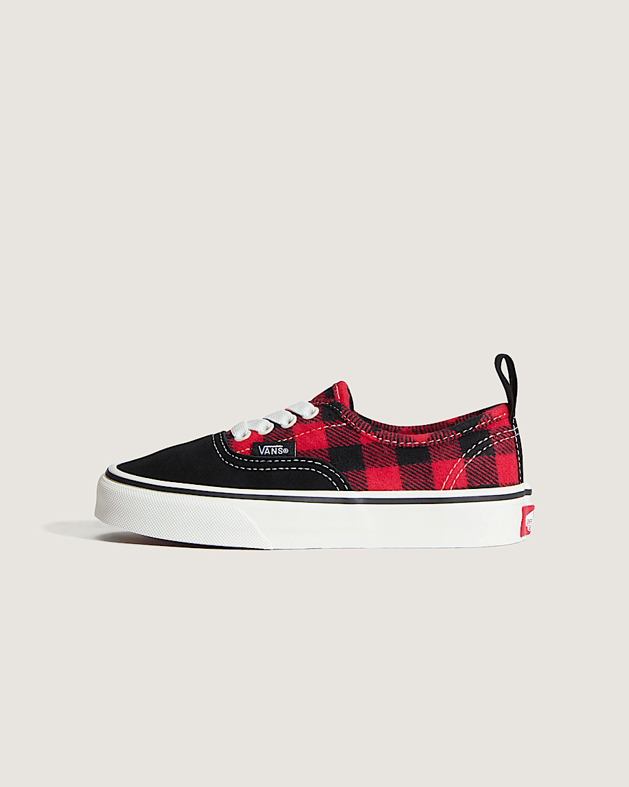 Little Kids Authentic Shoe VANS Buffalo Plaid Racing Red  Black HERO