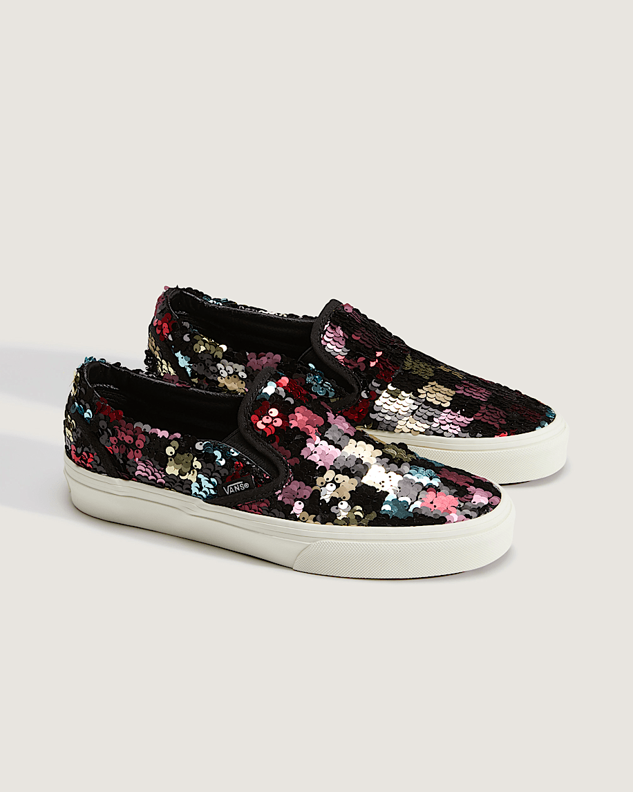 Classic SlipOn Shoe VANS Checkerboard Black  Multi Black ALT1