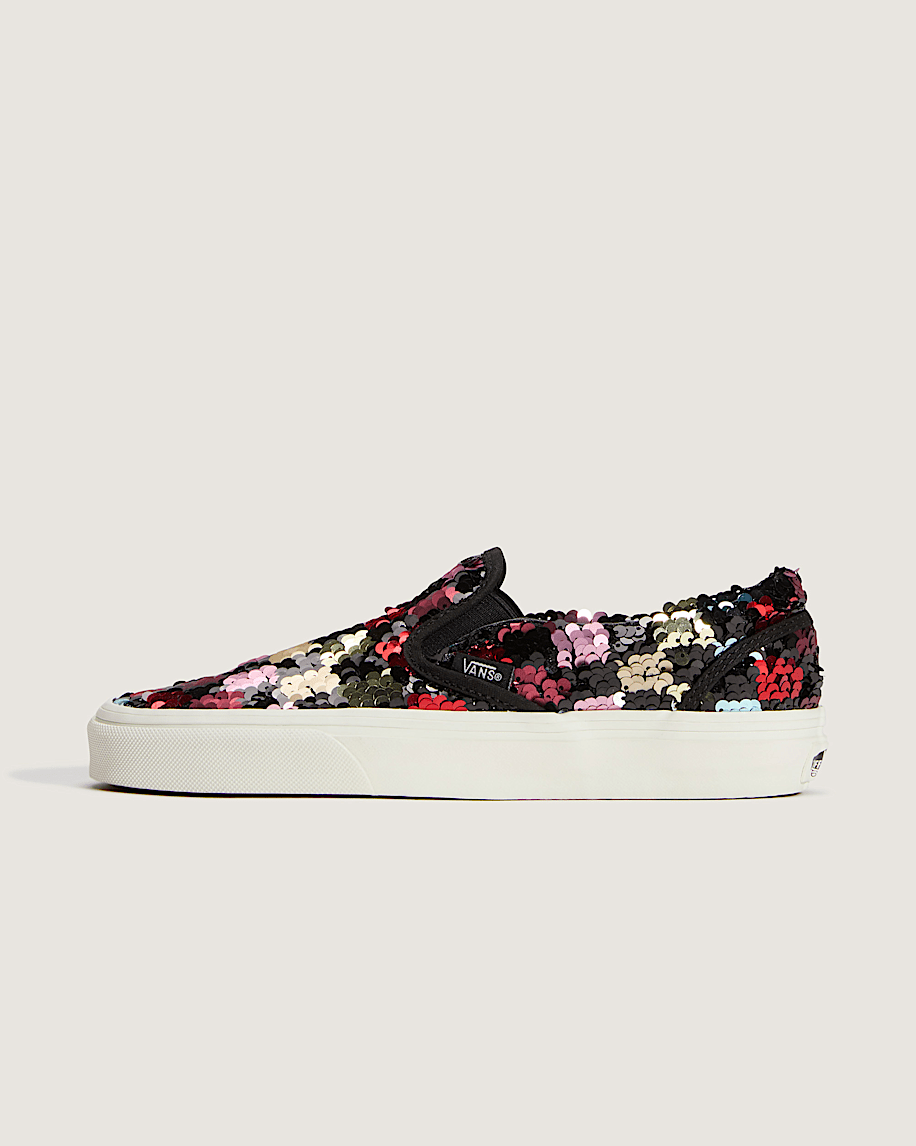 Classic SlipOn Shoe VANS Checkerboard Black  Multi Black HERO