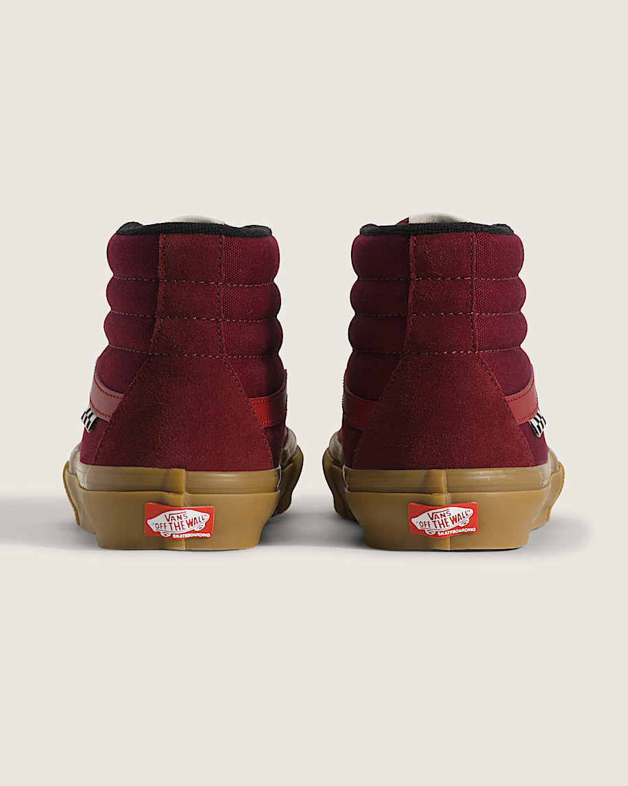 Skate Sk8Hi Shoe VANS Maroon  Gum ALT3