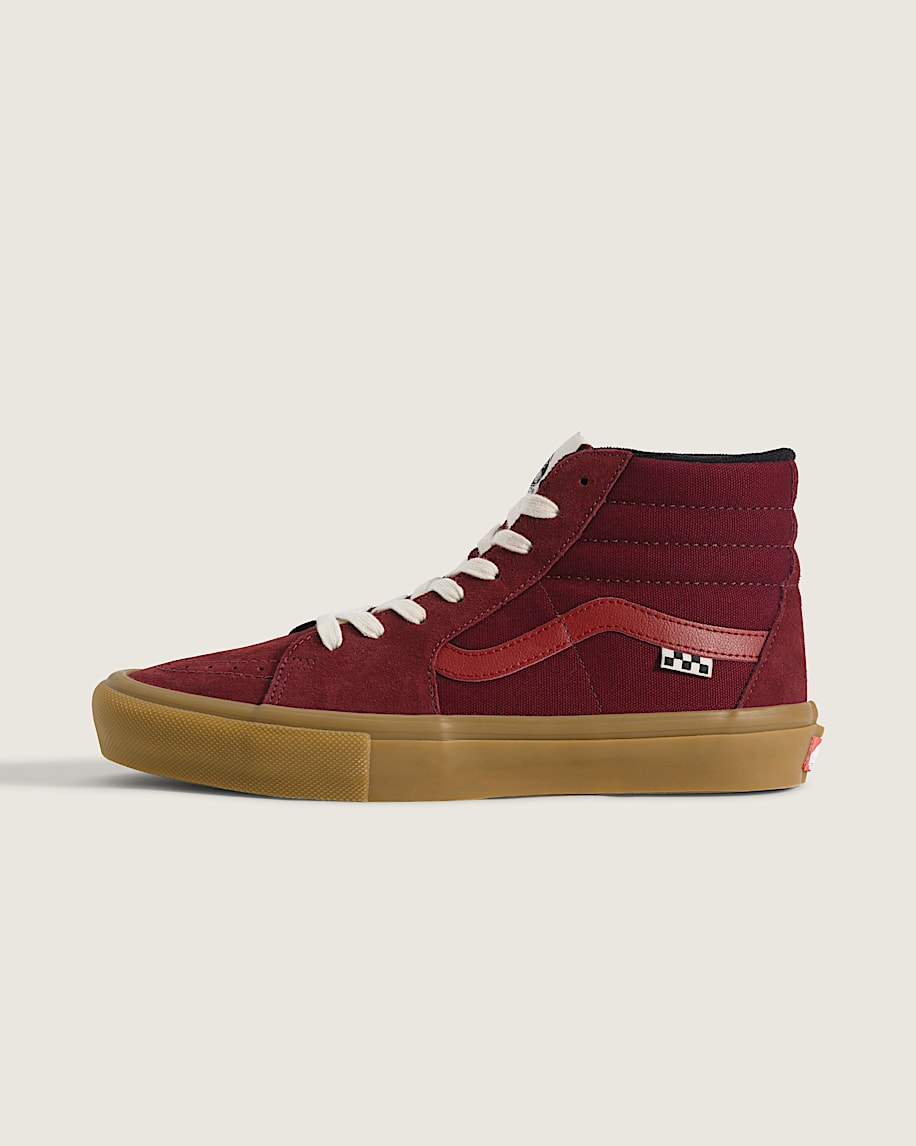 Skate Sk8Hi Shoe VANS Maroon  Gum HERO