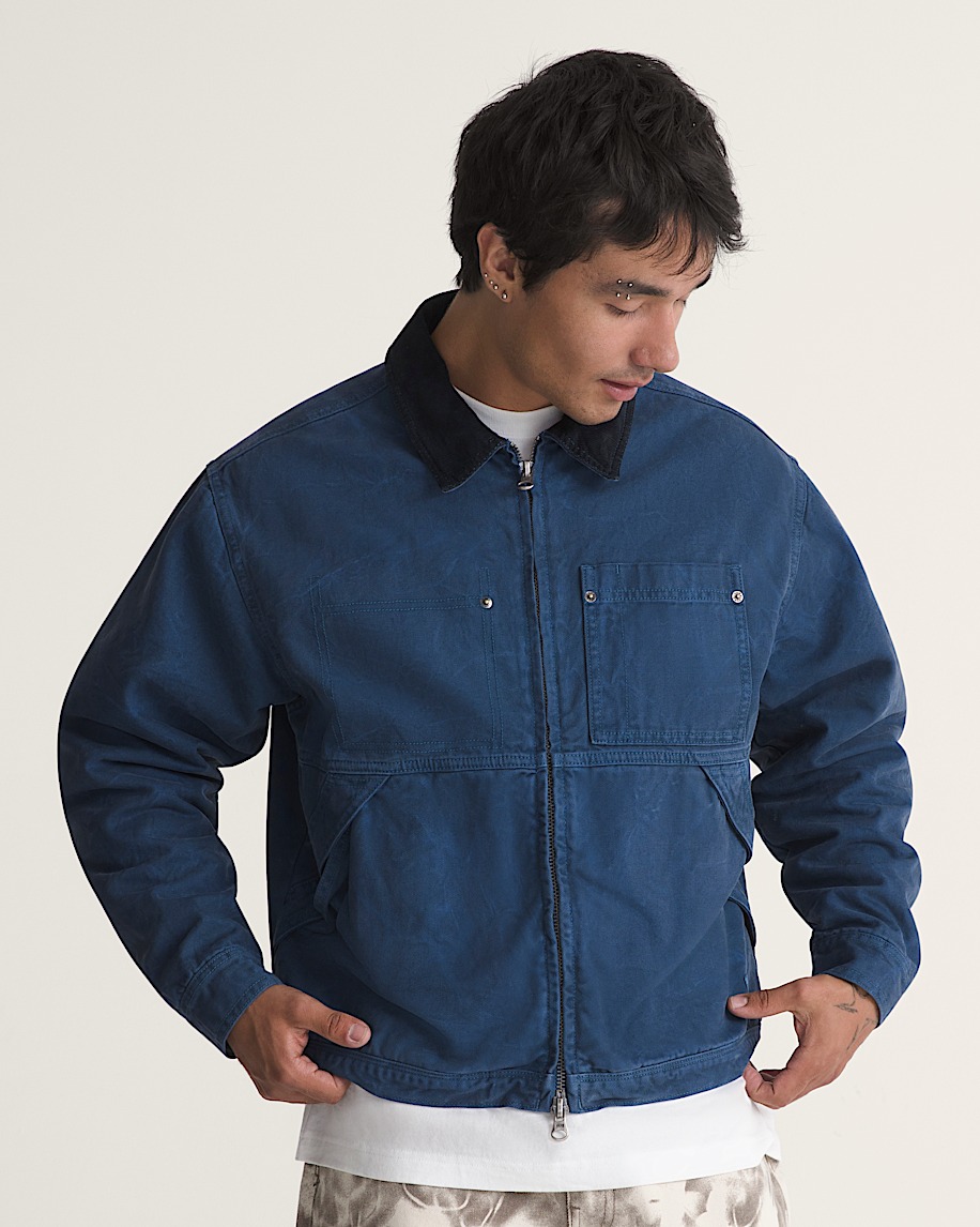 Nico Cropped Chore Canvas Jacket VANS True Navy Blue ALT2