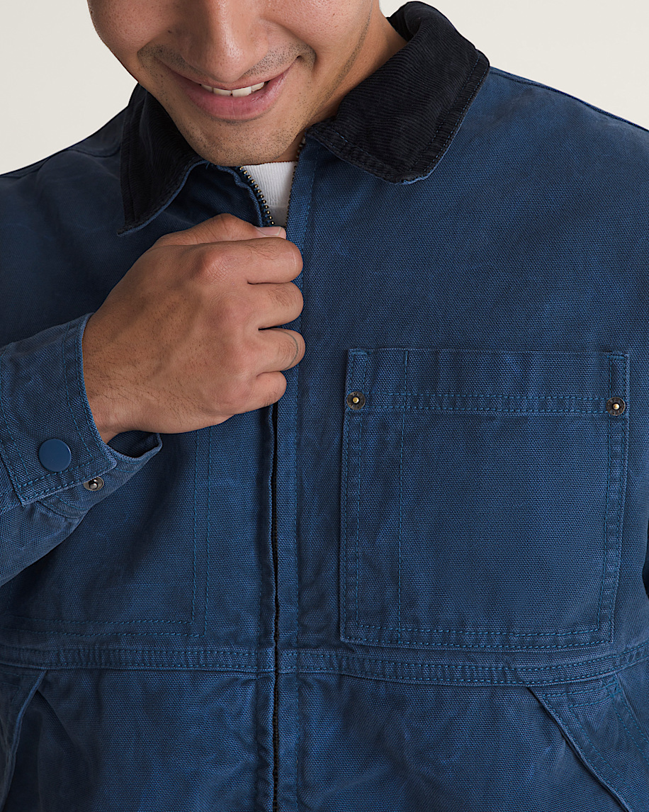 Nico Cropped Chore Canvas Jacket VANS True Navy Blue ALT5