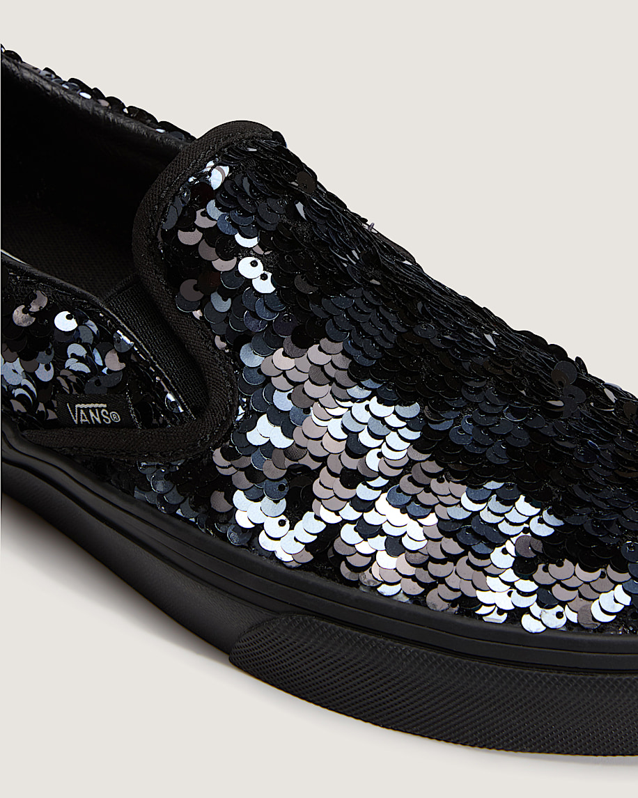 Classic SlipOn Shoe VANS Checkerboard Black  Gray ALT4