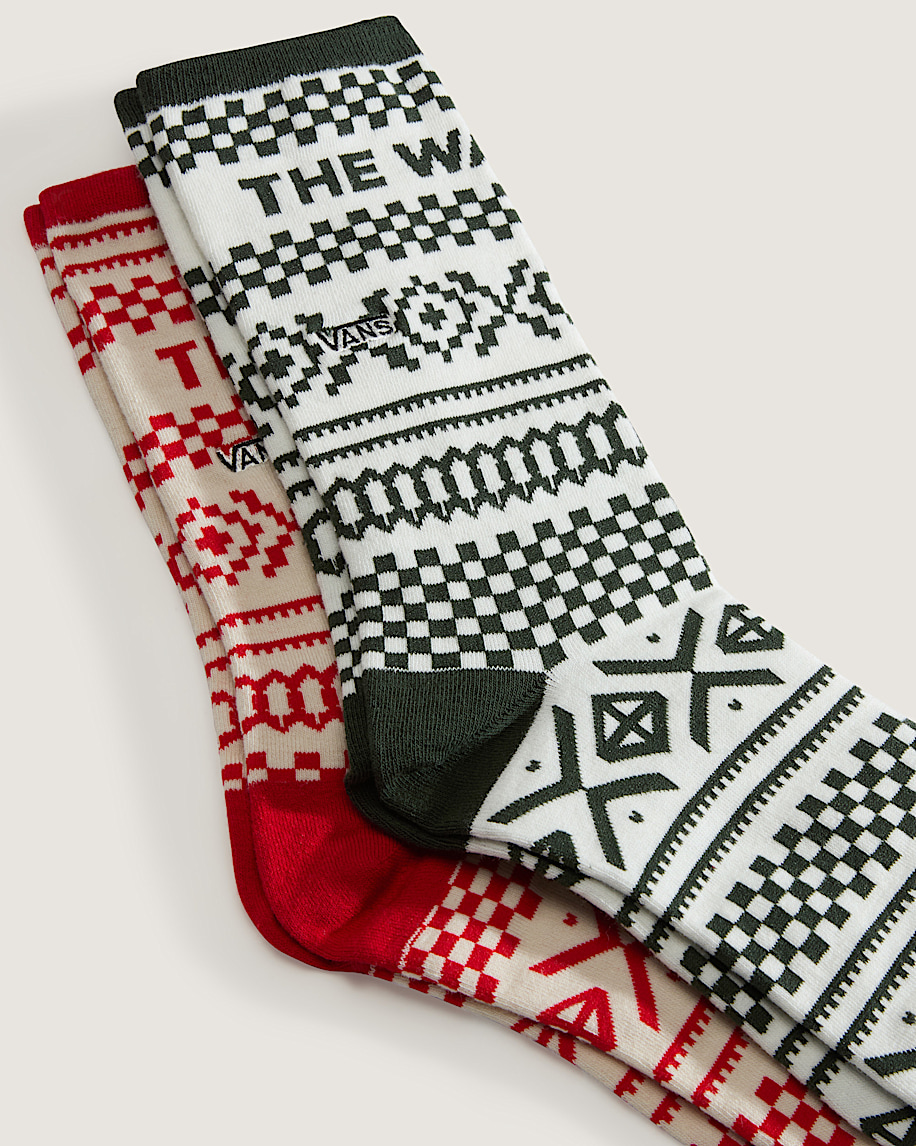 Ticker Crew Socks VANS Racing Red ALT2