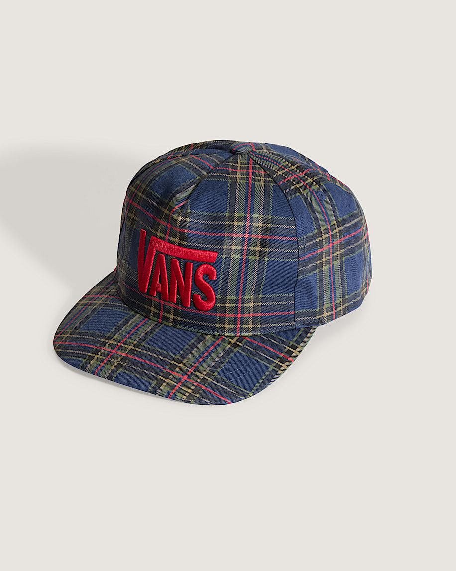 Stretch Logo Snapback Hat VANS Dress Blues  Racing Red HERO
