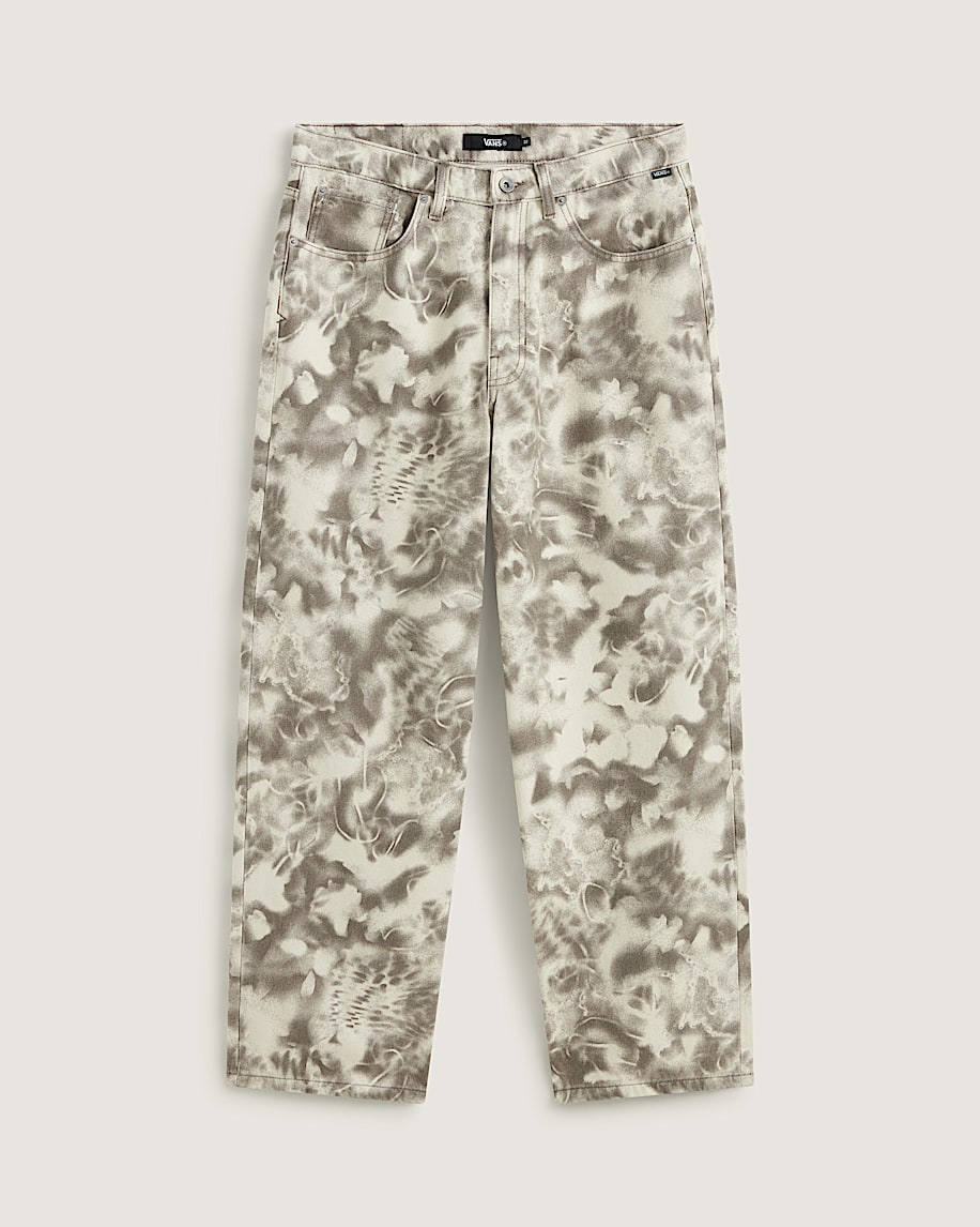 Check5 Baggy Printed Denim Pant VANS Turtledove White  Walnut Brown HERO