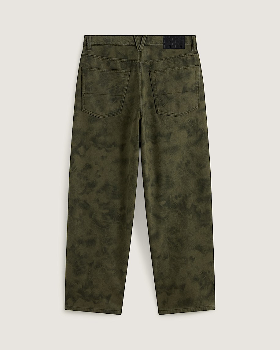 Check5 Baggy Printed Denim Pant VANS Mossy Olive Green  Obsidian Fern Green ALT1