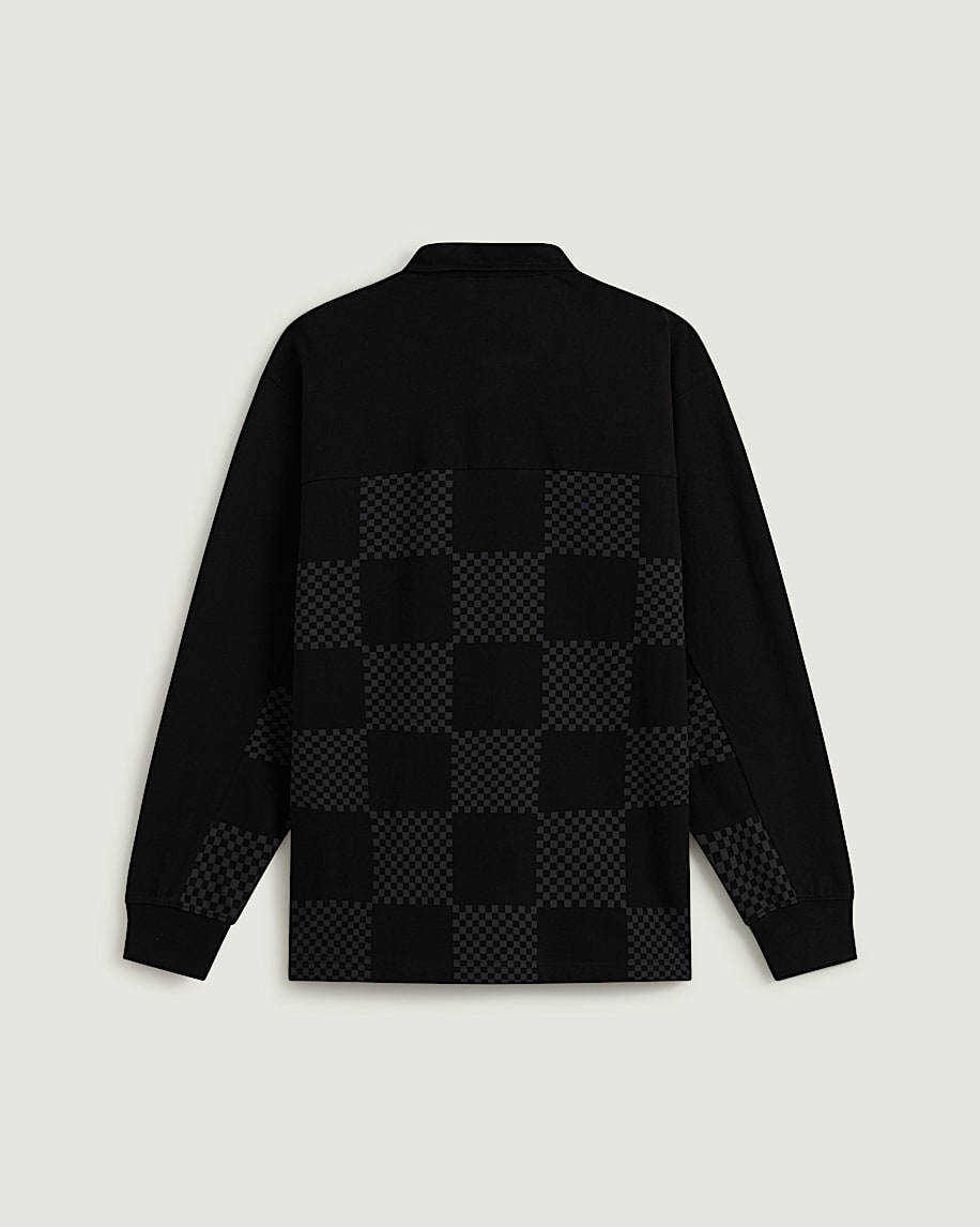 Phil Check Rugby Long Sleeve VANS Black Charcoal ALT1