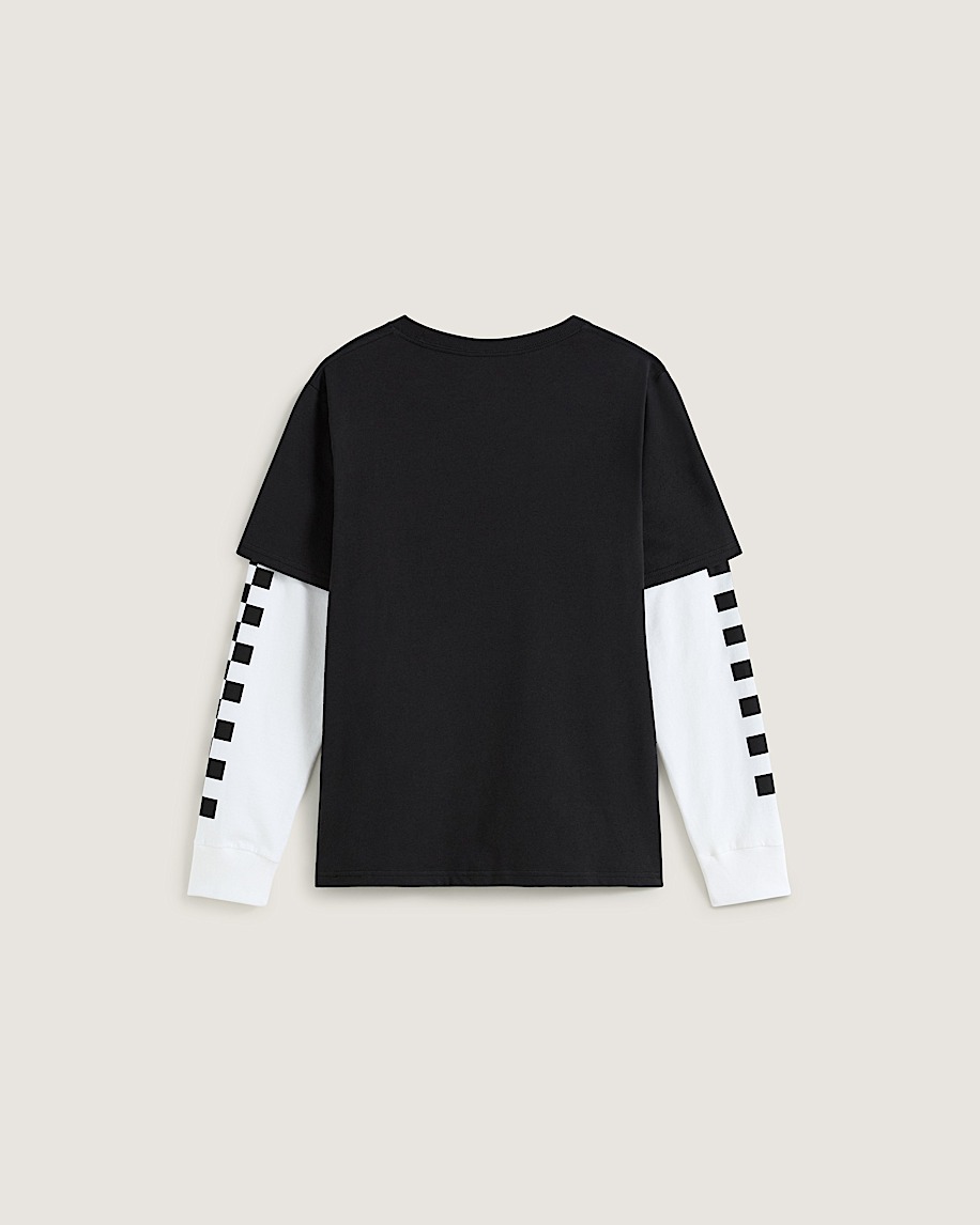 Kids Tilted Twofer Long Sleeve Tee VANS Black ALT1