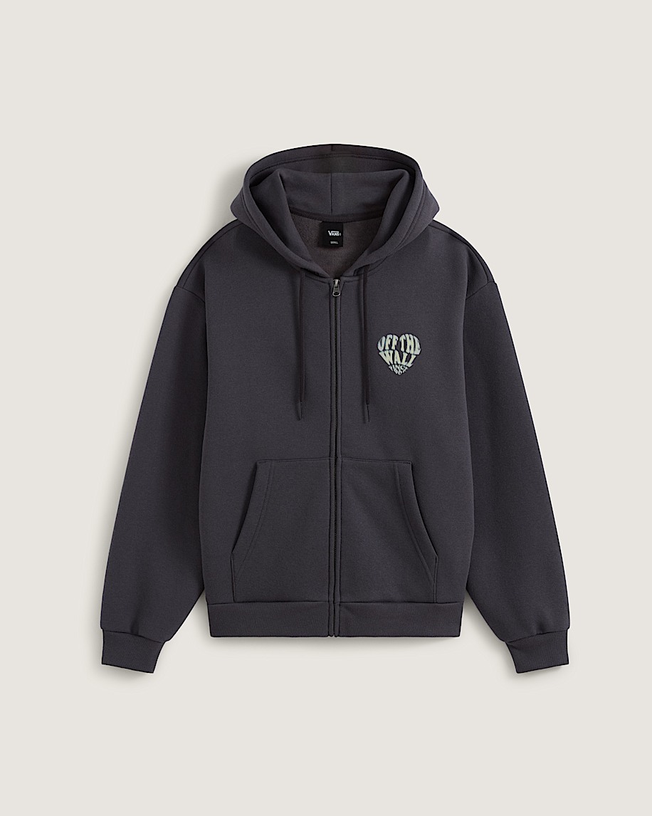Heartbeats Zip Up VANS Charcoal Grey ALT1
