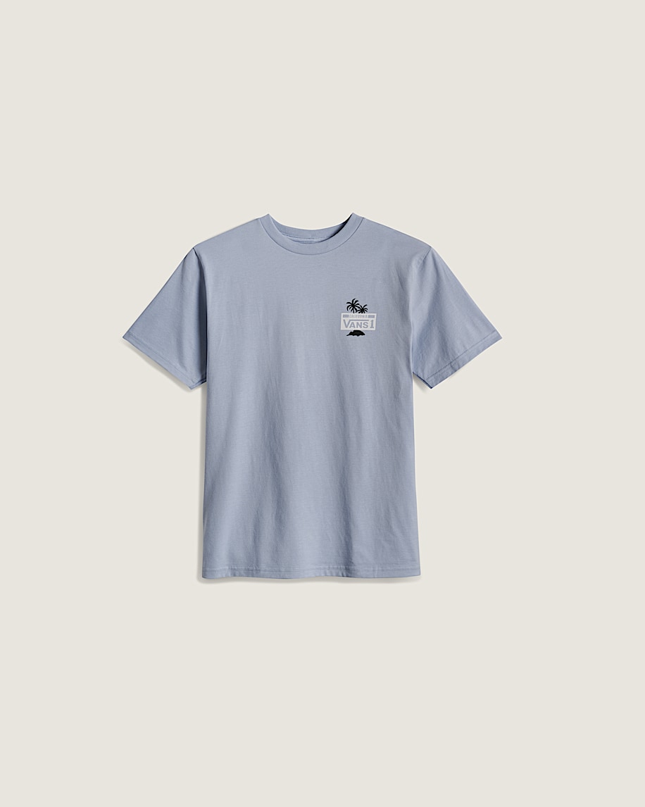 Kids Knu Palms TShirt VANS Soft Slate Blue ALT1